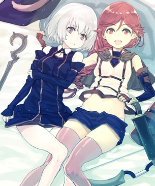 【二次・ZIP】ニーソをはいた太ももが眩しい虹美少女の画像