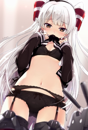 【二次・ZIP】黒下着が誘惑的な美少女画像まとめ