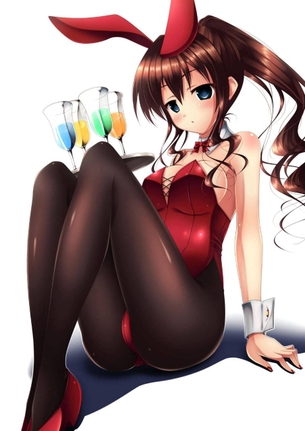 【二次】鉄板でもあるバニーコスしてる女の子の二次エロ画像！