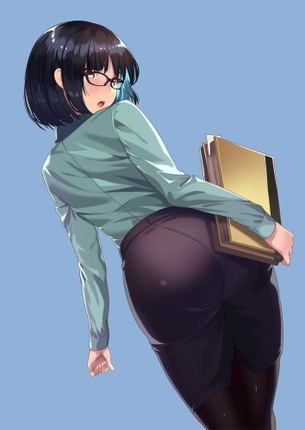 【エロメガネ】性欲強そう(偏見)大人なメガネお姉さんの二次エロ画像