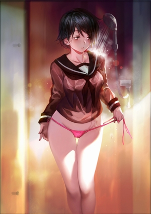 【勝負下着】紐パン着用した女子の二次エロ画像