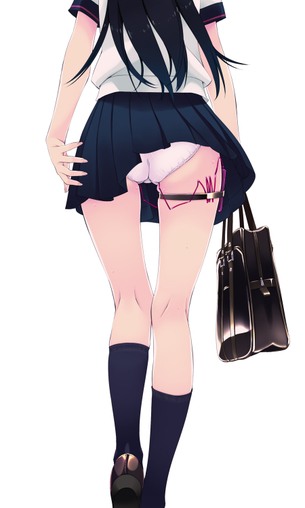 【街ブラ】パンツにローターとかバイブ仕込んで散歩する女子の二次エロ画像