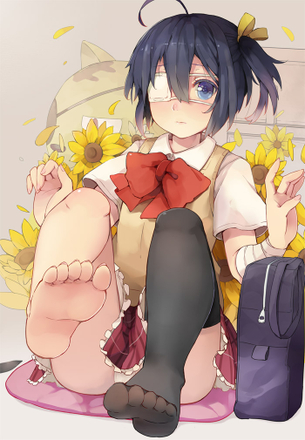 【舐めたい】足裏を見せてくれてる足フェチ向けの二次エロ画像