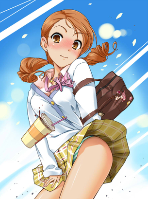 【春一番】風が運んでくれるパンチラの二次エロ画像
