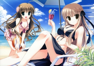 寒くなっても露出度バツグンの水着美少女には興奮しちゃうよね？