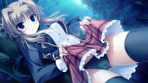 自らスカートをたくし上げてるエロ画像5