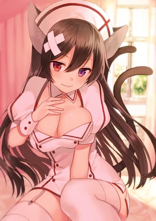 【二次】ずっと入院したくなる可愛いナースコスした女の子の二次エロ画像！