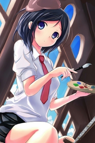 ネクタイ締めた二次の女の子の清楚カワイイエロ画像 vol.1