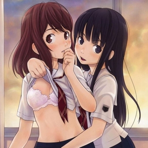 二次元なら見放題！制服美少女のエロ画像