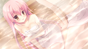 お風呂×二次元美少女のエロ画像。女の子に転生したい・・・。