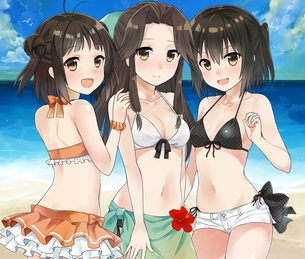 【艦これ】 川内型3姉妹 川内をメインに神通&那珂ちゃんも! 5枚 【画像・壁紙】 （艦隊これくしょん -艦これ- 34）
