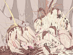 【閲覧注意】うんこ食ってる女の子の食糞二次画像