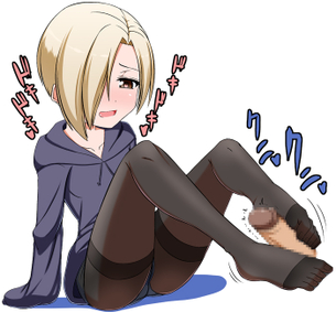 【匠の技】手コキよりも気持ち良さそうな足コキの二次エロ画像