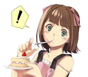 【クリスマスだから】ケーキ食ってる子の二次画像