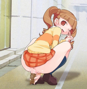 【閲覧注意】丁度良い柔らかさのウンコしてる二次スカトロ画像