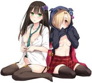 【二次・ZIP】オッパイの間に服とか挟まってる女の子のエロ画像下さい！