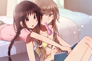 【二次・ZIP】女の子同士でイチャイチャしたりエッチな事してる百合レズ画像下さい