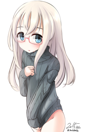 【二次・ZIP】寒くなってきたので裸セーターの美少女画像まとめ
