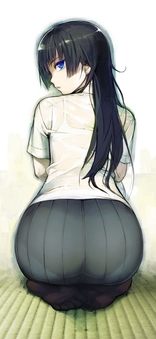 【2次】衣服が透け透けになっちゃってる女の子の2次エロ画像 その15【透け透け】