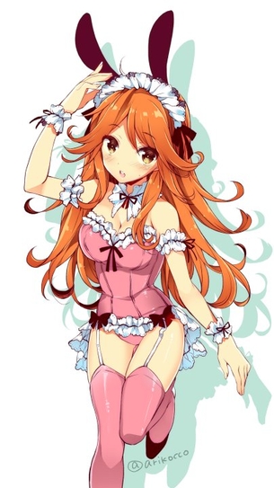 【二次・ZIP】ガーターベルトの太もも・お尻が堪らん美少女画像