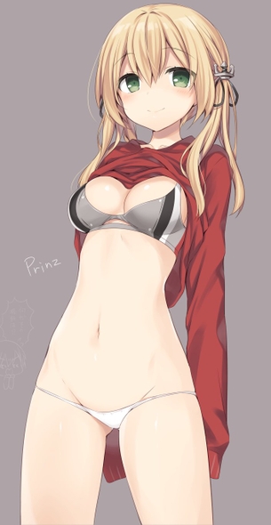 【二次・ZIP】撫で撫でスリスリしたいお腹まわりの綺麗な女の子の画像