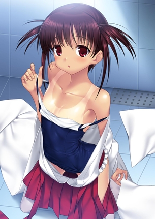 未熟な少女のカラダを堪能できるスクール水着装備の美少女画像 vol.8