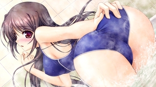 未熟な少女のカラダを堪能できるスクール水着装備の美少女画像 vol.2