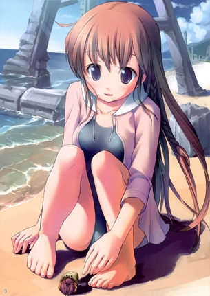 未熟な少女のカラダを堪能できるスクール水着装備の美少女画像 vol.10