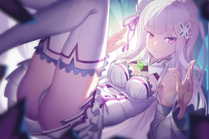 【リゼロ】 銀髪ハーフエルフのエミリアちゃん画像・壁紙 【15枚】（Re:ゼロから始める異世界生活 画像 壁紙 02）