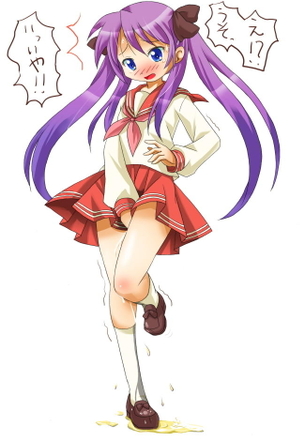 おもらしの虹エロ画像