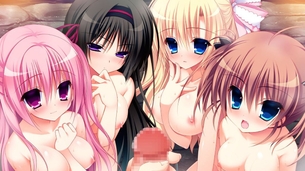 一度に複数人の女の子とエッチなことしてる、ハーレム状態のエロ画像 vol.3