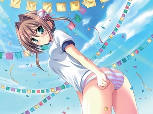 爽やかな朝に、縞々パンツの美少女画像はいかがでしょうか？ vol.2