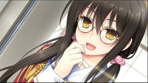 メガネっ娘の萌えイラスト