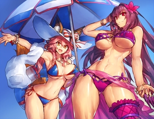 【FGO】 エロかわいい水着のキャス狐、スカサハ師匠、ジャンヌオルタなど! 【画像・壁紙】 （Fate/GrandOrder 08）