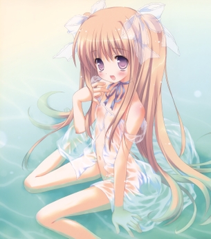 服がぬれて、いろんなものが透けて見えちゃってるラッキーな二次エロ画像 vol.2
