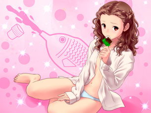 コンドーム咥えてセックスアピールしてる二次元ビッチのエロ画像 vol.4
