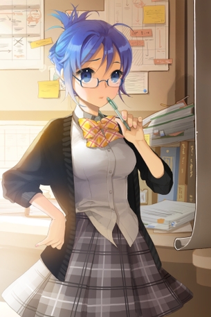 ちょっと知的な気がするメガネ美少女の画像を集めました。 vol.10