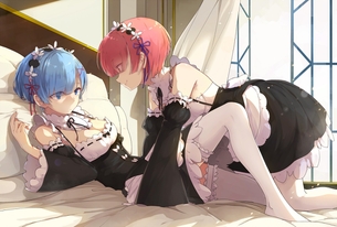 【リゼロ】 レム・ラム、双子姉妹のキレイでカワイイ 5枚! 毒舌、だがそこが堪らない 【画像・壁紙】 （Re:ゼロから始める異世界生活 16）