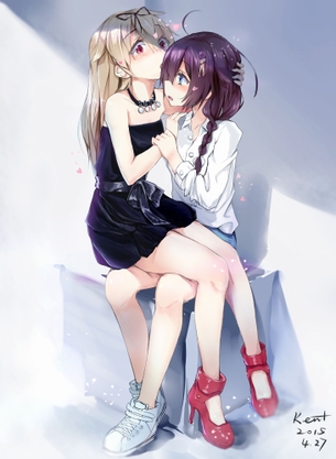 【二次・ZIP】女の子同士でイチャコラしてる百合画像ください
