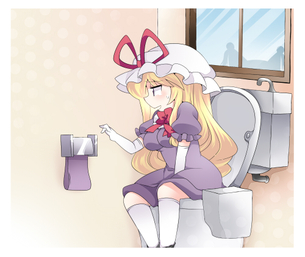 【二次・ZIP】トイレにいる女の子のエロ画像を下さい！(※ウンコ無)