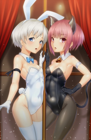 【二次・ZIP】エロ可愛いバニーガール娘の虹画像