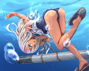 【艦これ】 呂500を筆頭にカワイイ潜水艦娘たちと一緒に海で遊びたくなる画像 15枚! 【画像・壁紙】 （艦隊これくしょん 19）