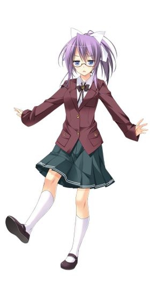 メガネっ娘の萌えイラスト