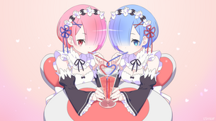 【リゼロ】 かわいいレムラムちゃん! 5枚 【画像・壁紙】 （Re:ゼロから始める異世界生活 32）