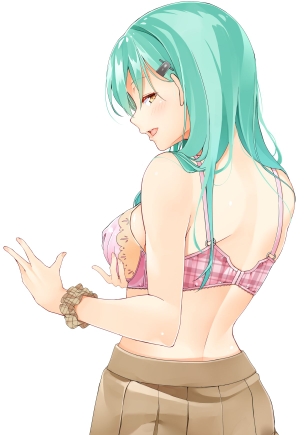 【二次・ZIP】背中を見せてる虹の美少女画像ください！