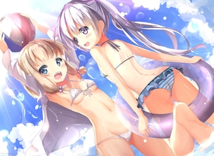 【NEW GAME!】 エロかわ水着姿!他 桜ねね、涼風青葉、篠田はじめ 5枚 【画像・壁紙】 (11)