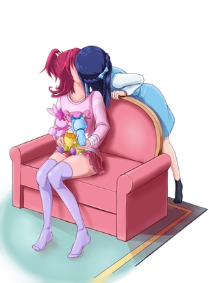 二次元百合レズ画像。癒し効果があるとかないとかwww