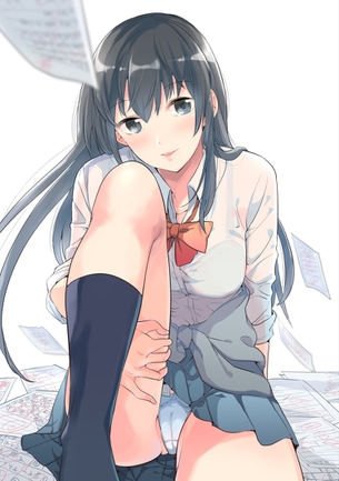 【二次】片膝上げ・立て膝の女の子画像スレ その1
