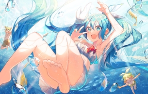 【初音ミク】 ツインテールが抜群に似合う綺麗なミクさん 5枚! 【画像・壁紙】 （ボーカロイド VOCALOID 17）