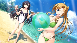 【二次・ZIP】海の日なので、海と美少女の2次画像色々